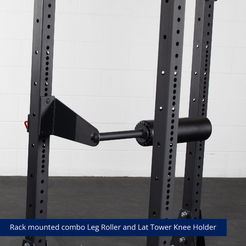 Rack Mount Leg Roller and Lat Tower Knee Holder