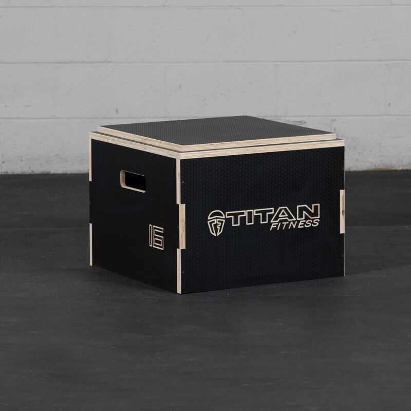 16-in Stackable Wooden Plyometric Box