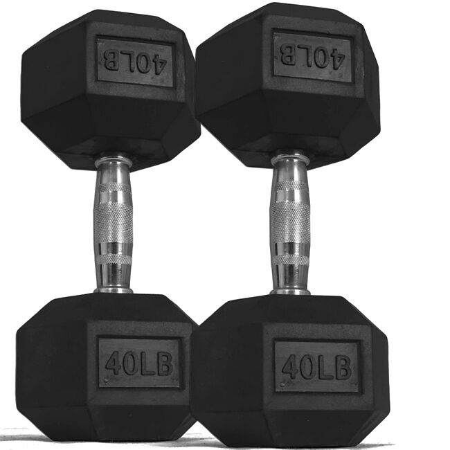 WEIDER Icon Hex 40 Pound Dumbell Set Two 20 lb Dumbells 40 lbs Total SHIPS TODAY 