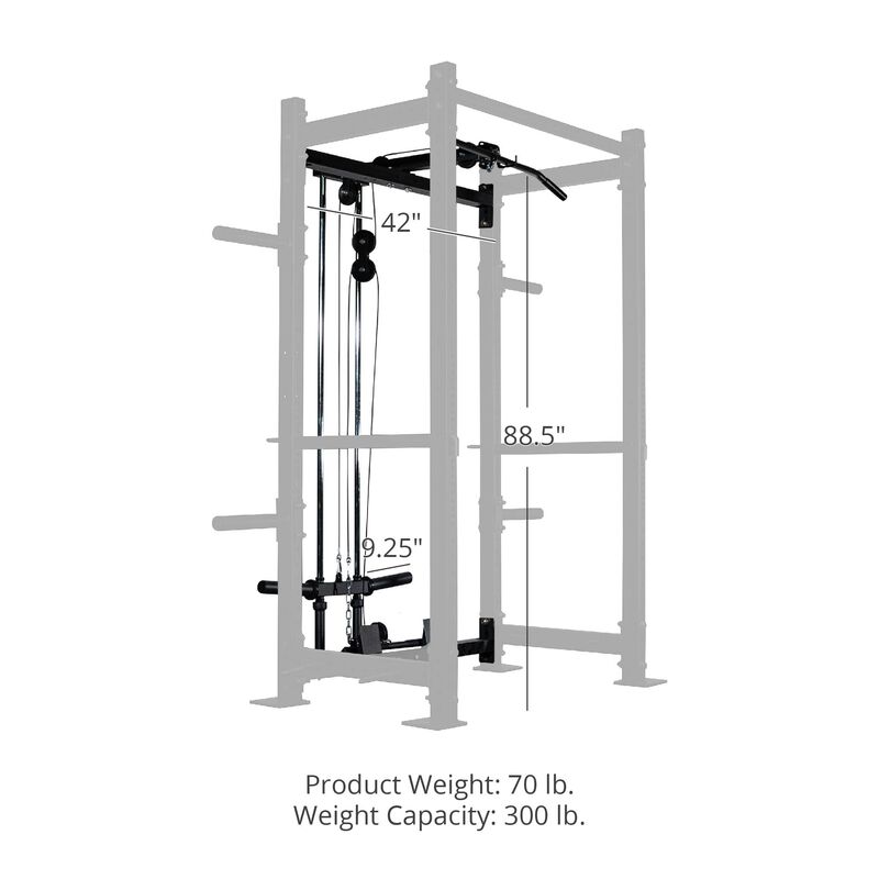 Lat Tower Tall Rack Attachment – T-3 and X-3 Series Power Rack Compatible