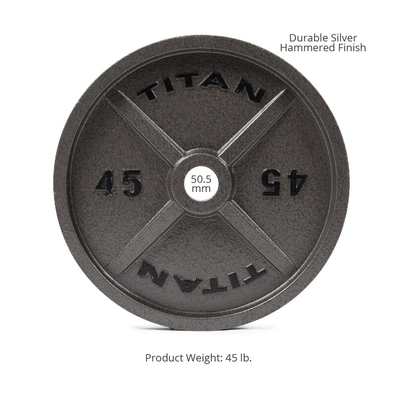 Scratch and Dent - Cast Iron Olympic Weight Plates | 45 LB Single - FINAL SALE