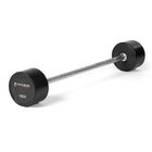 110 LB Straight Rubber Fixed Barbell