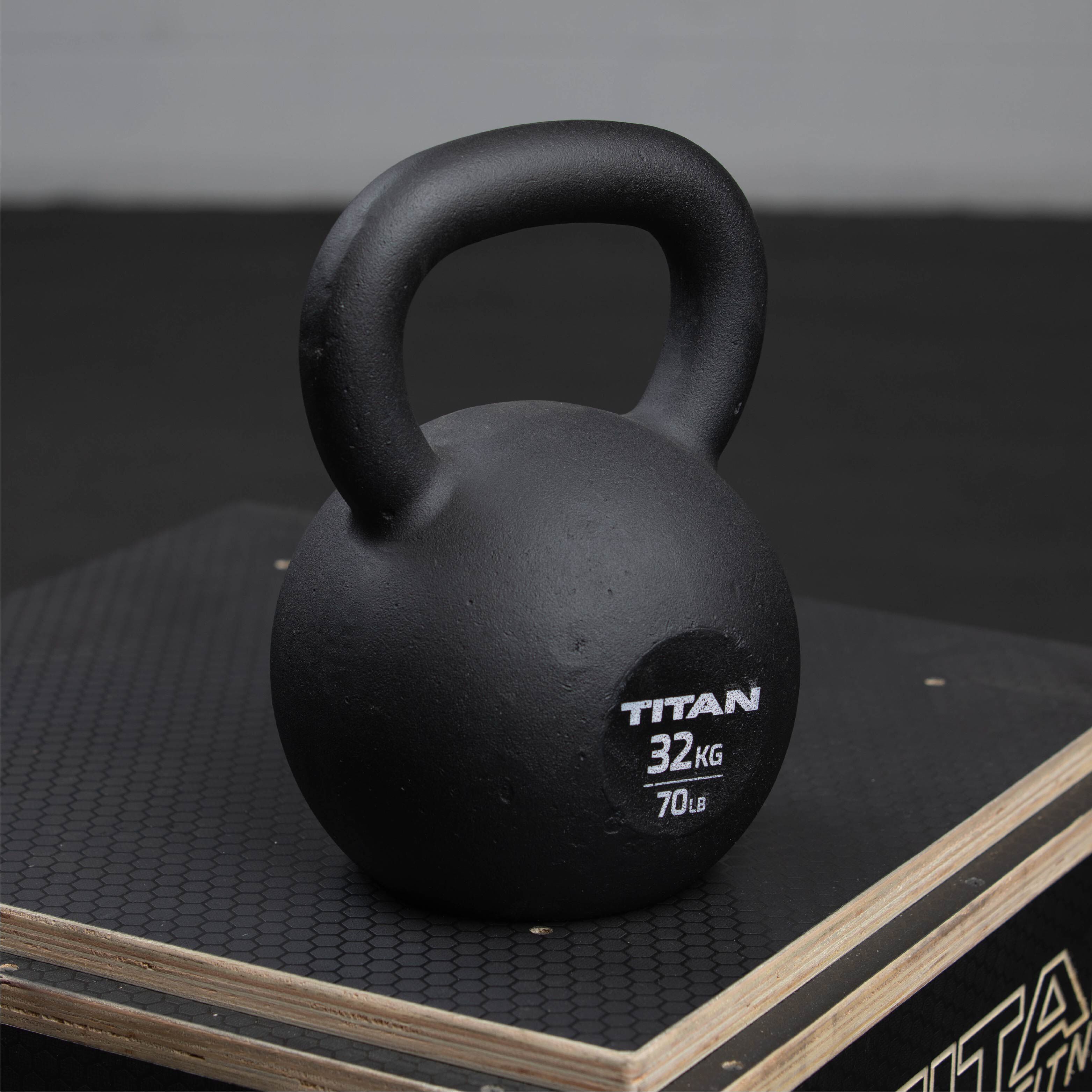 32 kg Cast Iron Kettlebell | Titan Fitness
