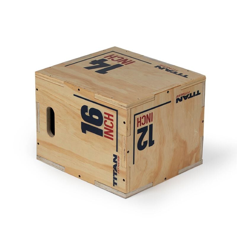 SCRATCH AND DENT - Youth 3-in-1 Wooden Plyometric Box – 12" x 14" x 16" - FINAL SALE
