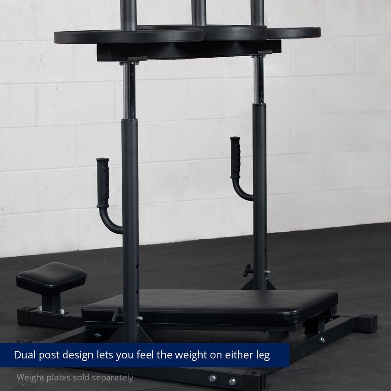 Dual post design lets you feel the weight on either leg