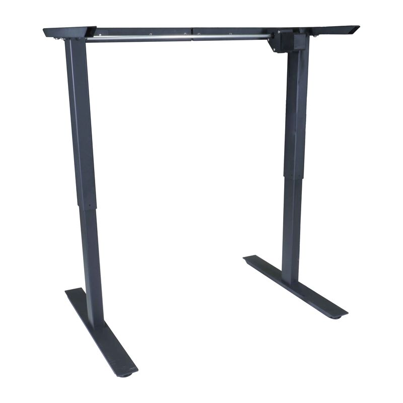 Single Motor Electric Adjustable Height A2 Sit-Stand Desk (Black)