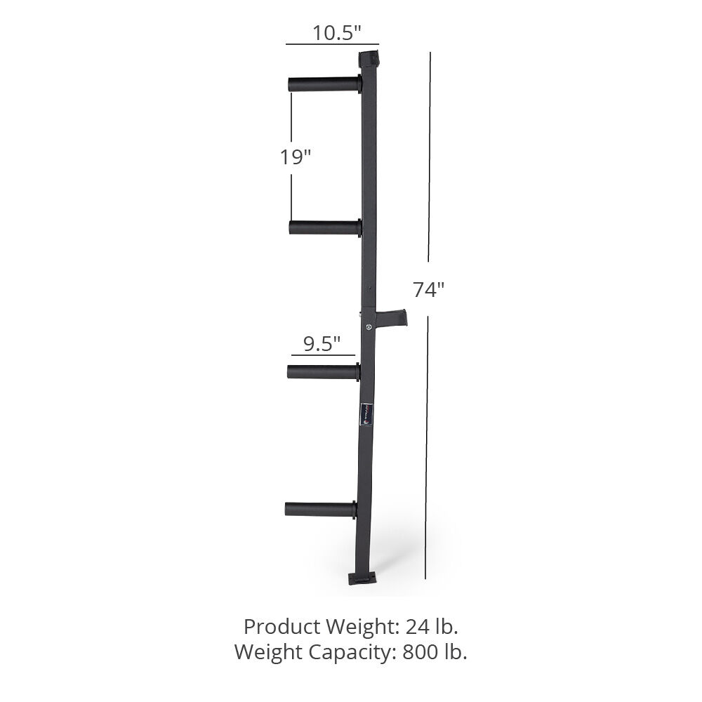 Weight Plate Wall mounted Rack for Weights with 1" Hole Single Rack 150 mm Long 