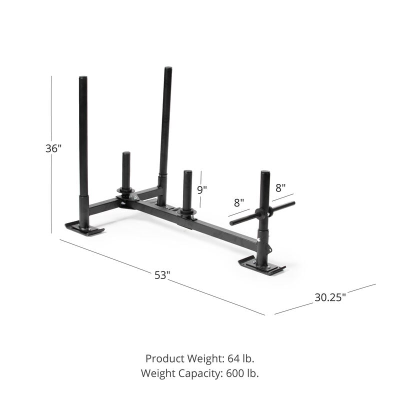 Scratch and Dent - Heavy Duty High Low Push Pull Weight Sled - FINAL SALE