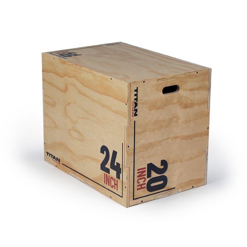 3-in-1 Wooden Plyo Box – 20" x 24" x 30"