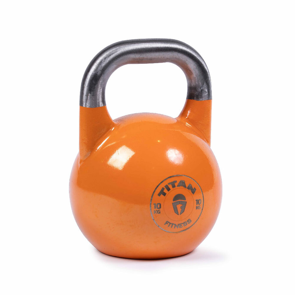 10 KG Competition Kettlebell - Single Piece Casting - KG Markings - Full  Body Workout