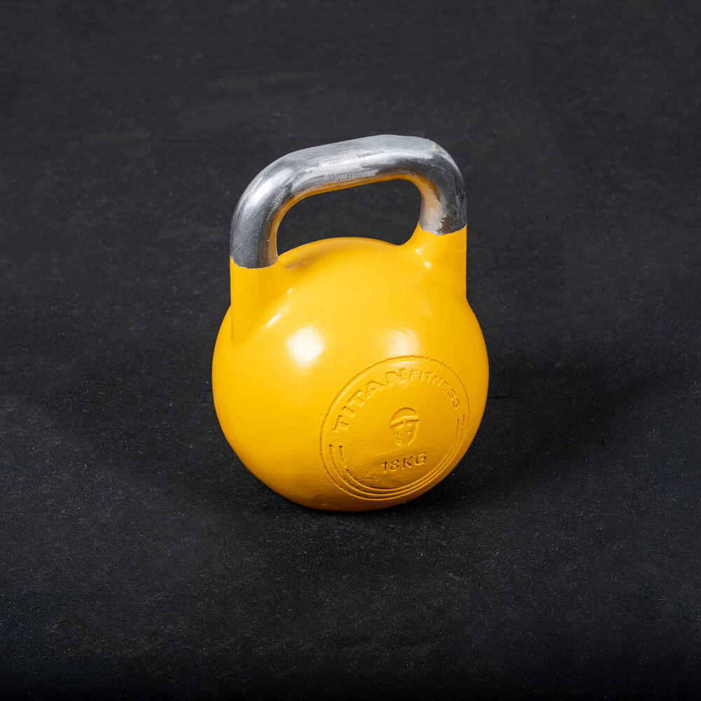 KG Competition Kettlebell - Single Piece Casting - KG Markings, Full Body Workout | Titan Fitness