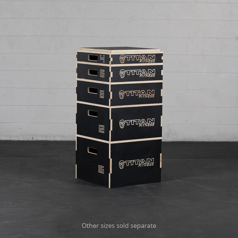 4-in Stackable Wooden Plyometric Box