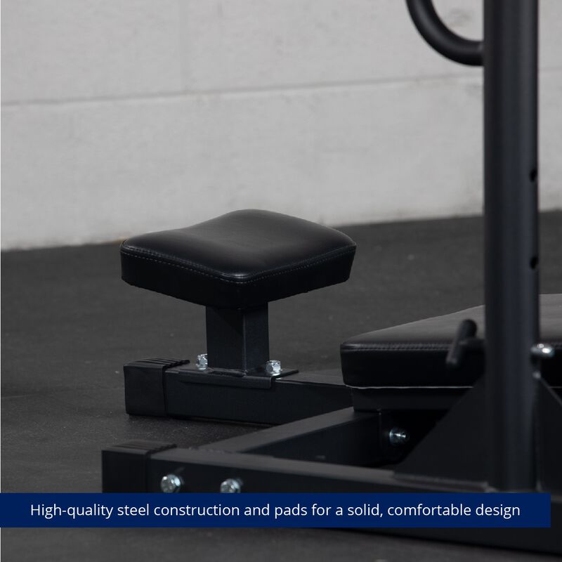High-quality steel construction and pads for a solid, comfortable design