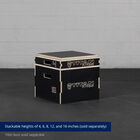 4-in Stackable Wooden Plyometric Box