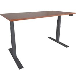 A6 Adjustable Sit To Stand Desk 24"- 50" w/ Wood 30" x 48" Top