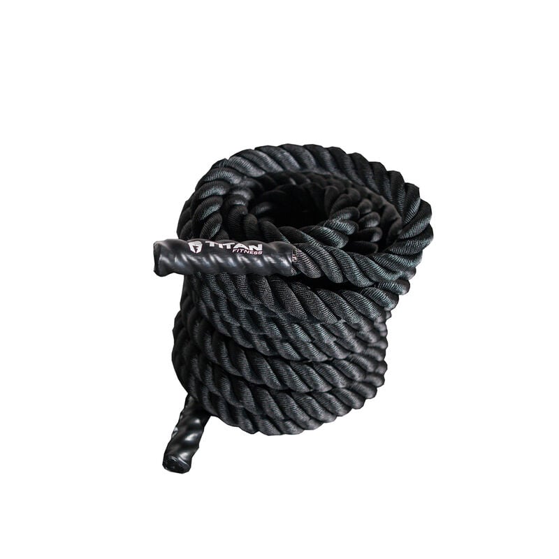 50 ft x 2in Battle Rope Black Poly Dacron