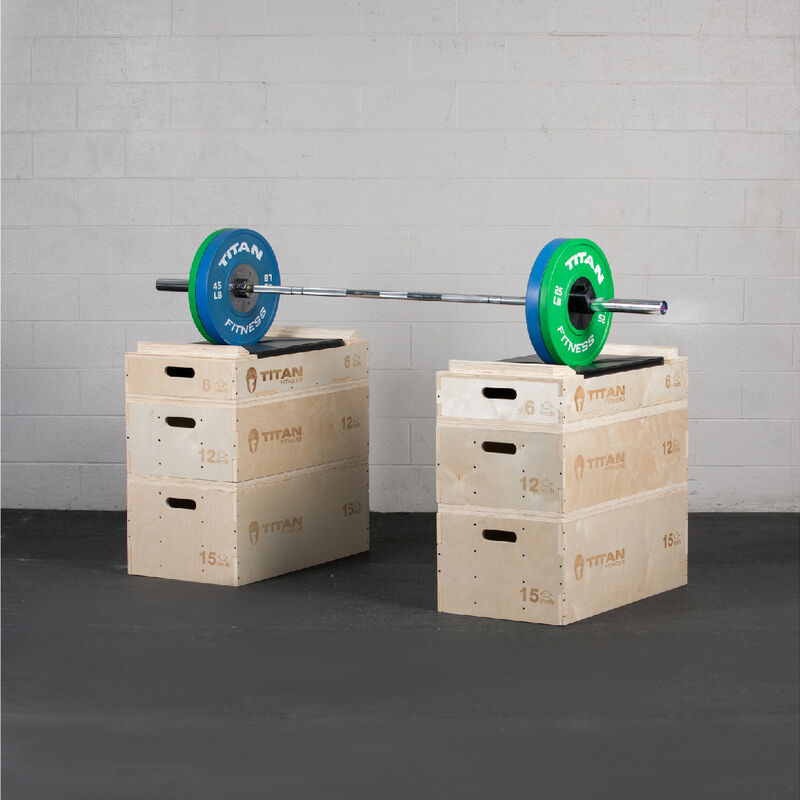 Stackable Wood Jerk Blocks with Silencer Pad