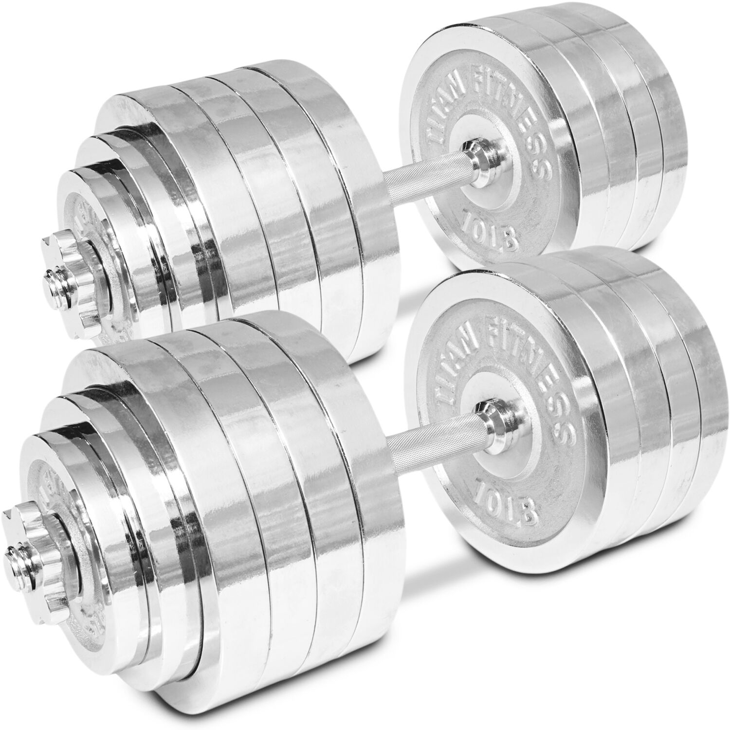 Chrome Dumbbell Plate ADJUSTABLE weights weight lifting plates bicep gym body 