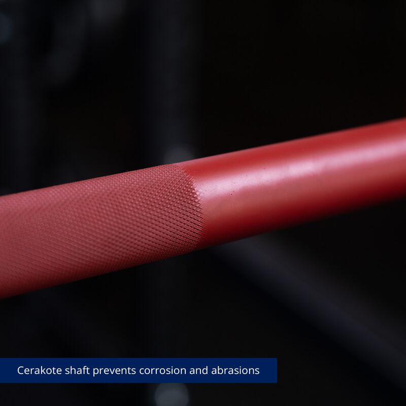 Blues City Olympic Barbell | Red Cerakote