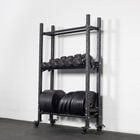Bumper Plate/Weight Ball Shelf for Mass Storage System