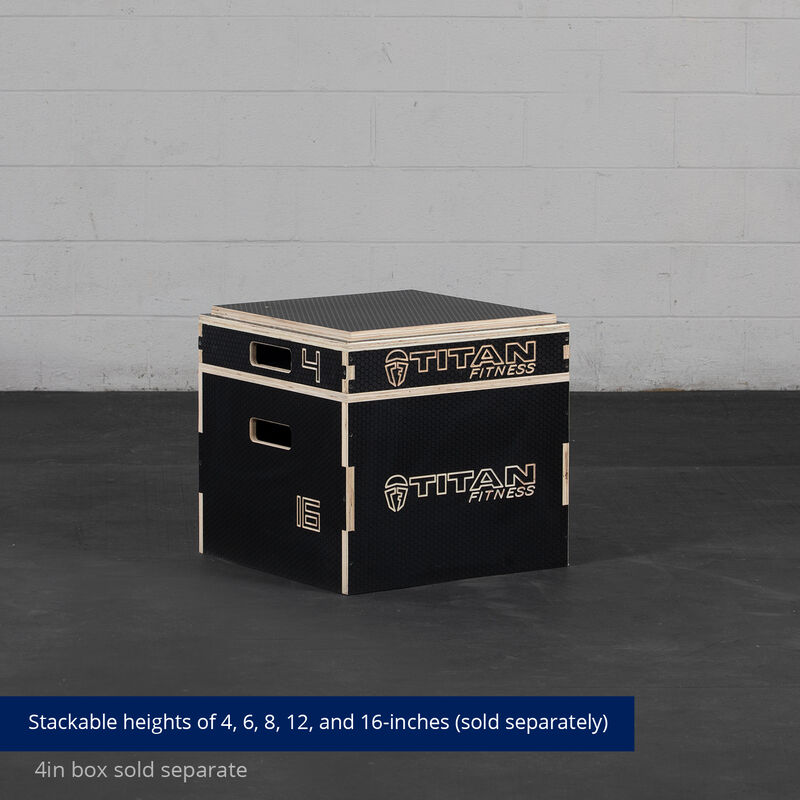 16-in Stackable Wooden Plyometric Box