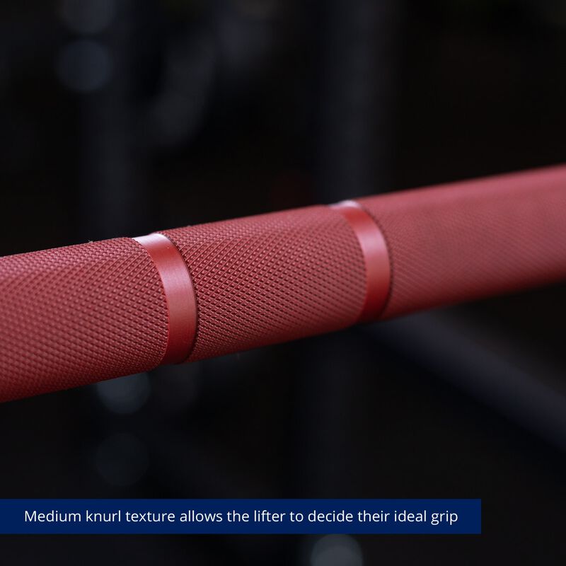 Blues City Olympic Barbell | Red Cerakote