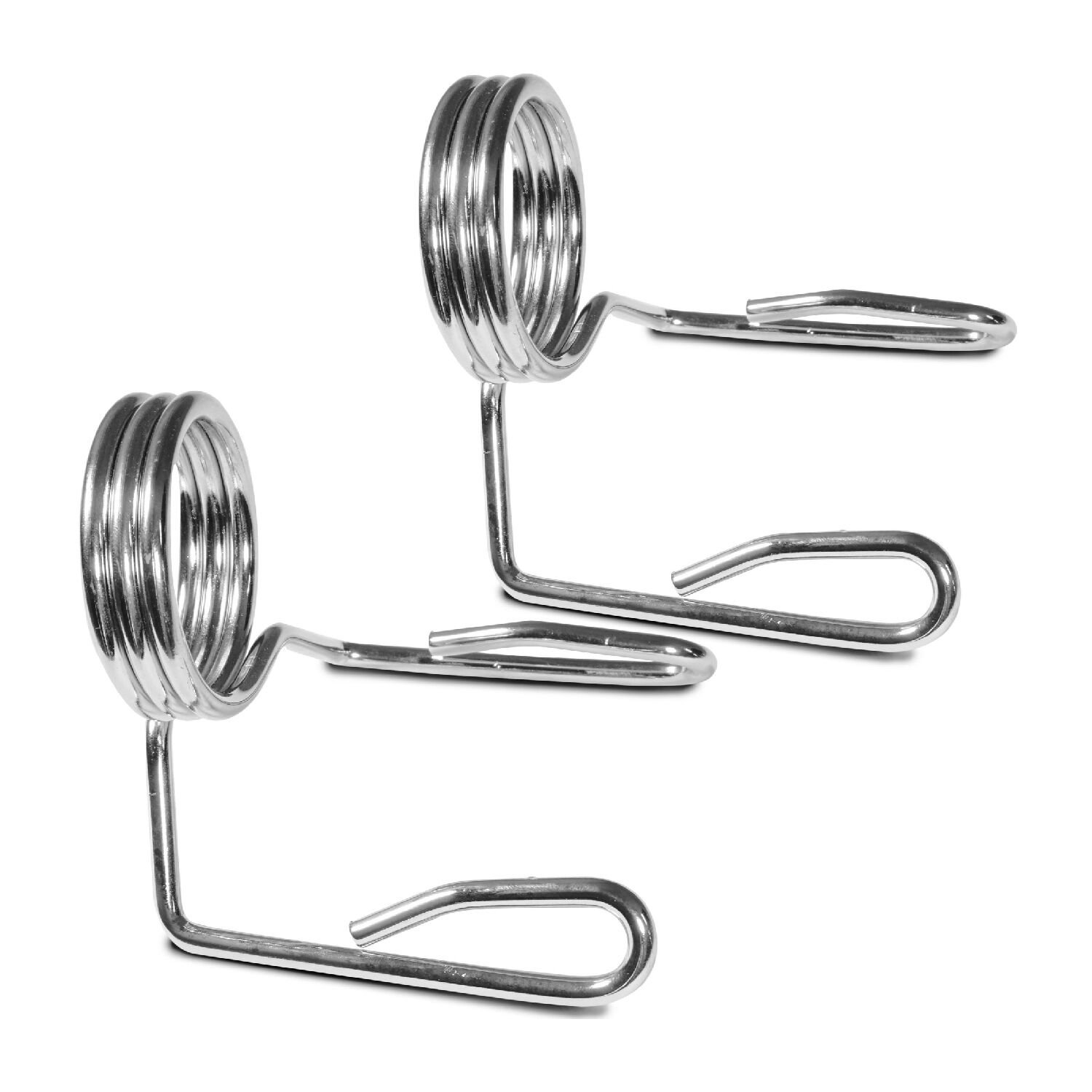 Olympic 2" 50mm Barbell Dumbbell Gym Weight Bar Clips Steel Spring Collars Pair 