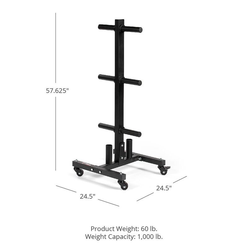 SCRATCH AND DENT - Portable Plate and Barbell Storage Tree - FINAL SALE