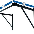 Wall Mounted Pull Up Chin Up Bar with 8 in. Wood Olympic Gymnastic Rings
