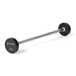 30 LB Straight Rubber Fixed Barbell