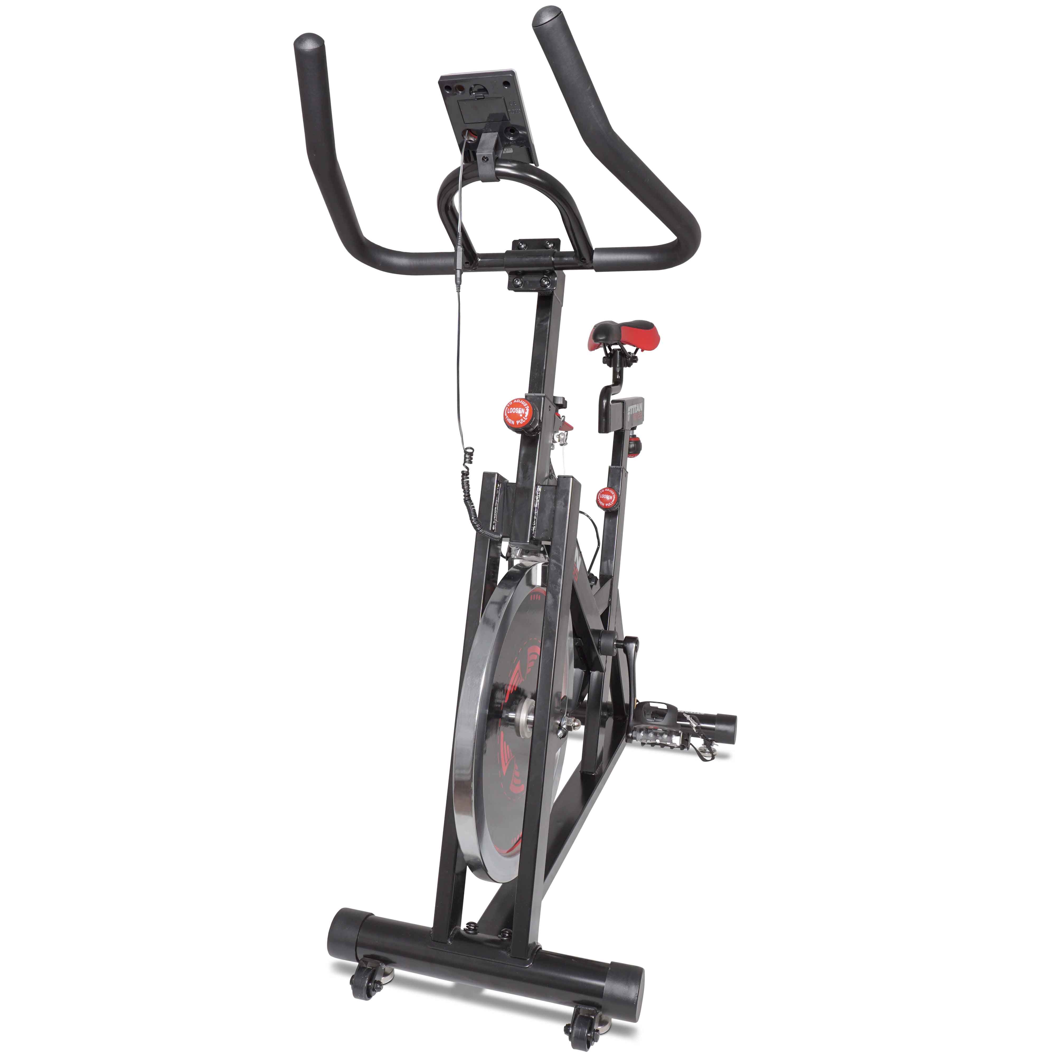 Bottle Pro Indoor Exercise Bike 40 lb Flywheel LCD Cycle Cardio Fitness Black