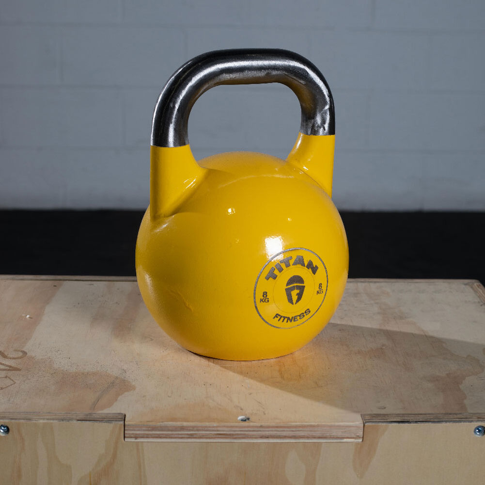 8 KG Competition Kettlebell - Single Piece Casting - KG Markings