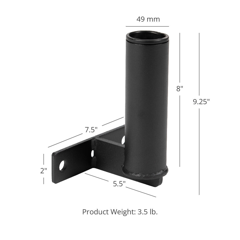 3/8" Steel Pipe Stand Holder for Vertical 2 x 4's 