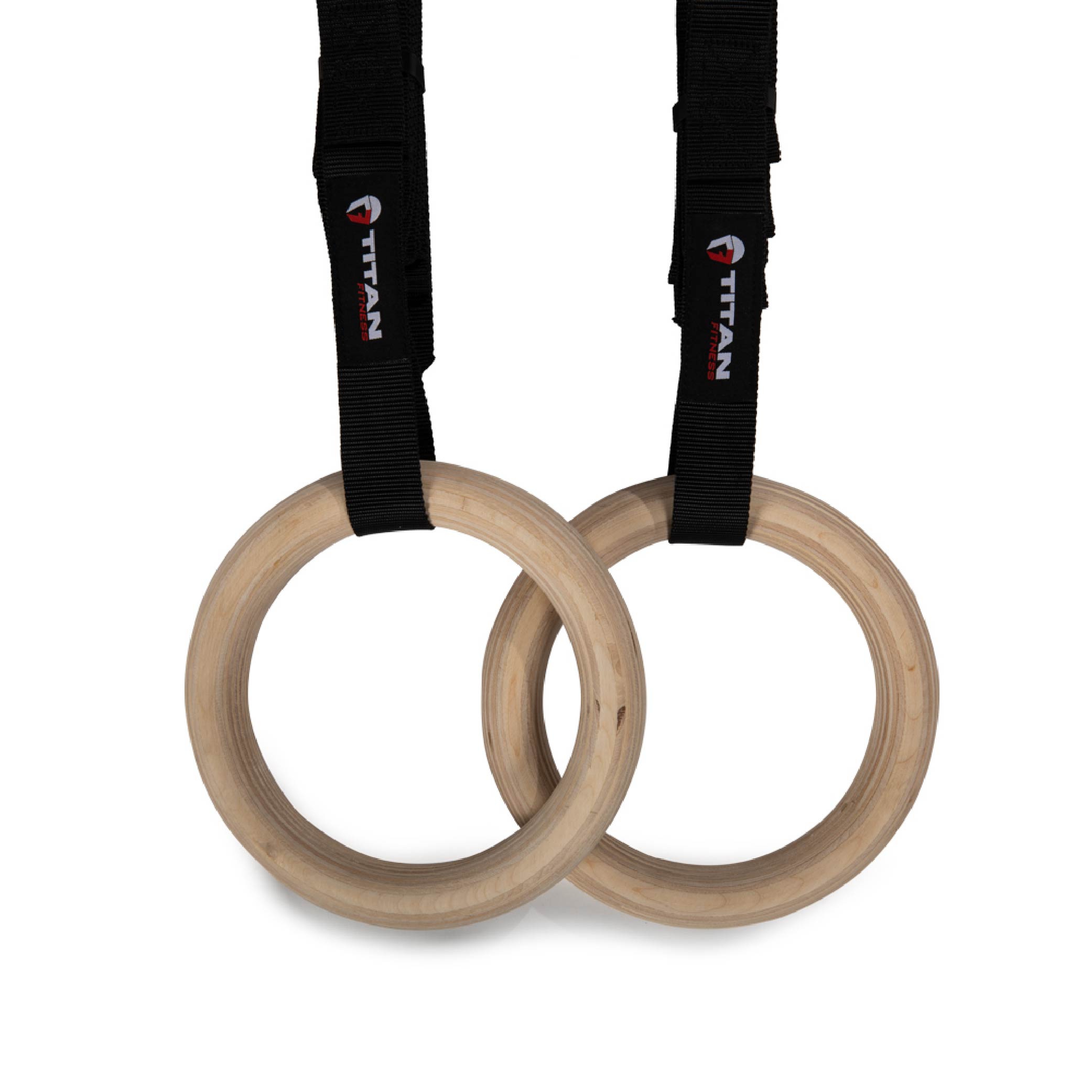 Meditatief Plakken Klem 28mm Wood Olympic Gymnastic Rings - 1.5 in W Heavy Duty Thick Straps &  Buckle | Titan Fitness